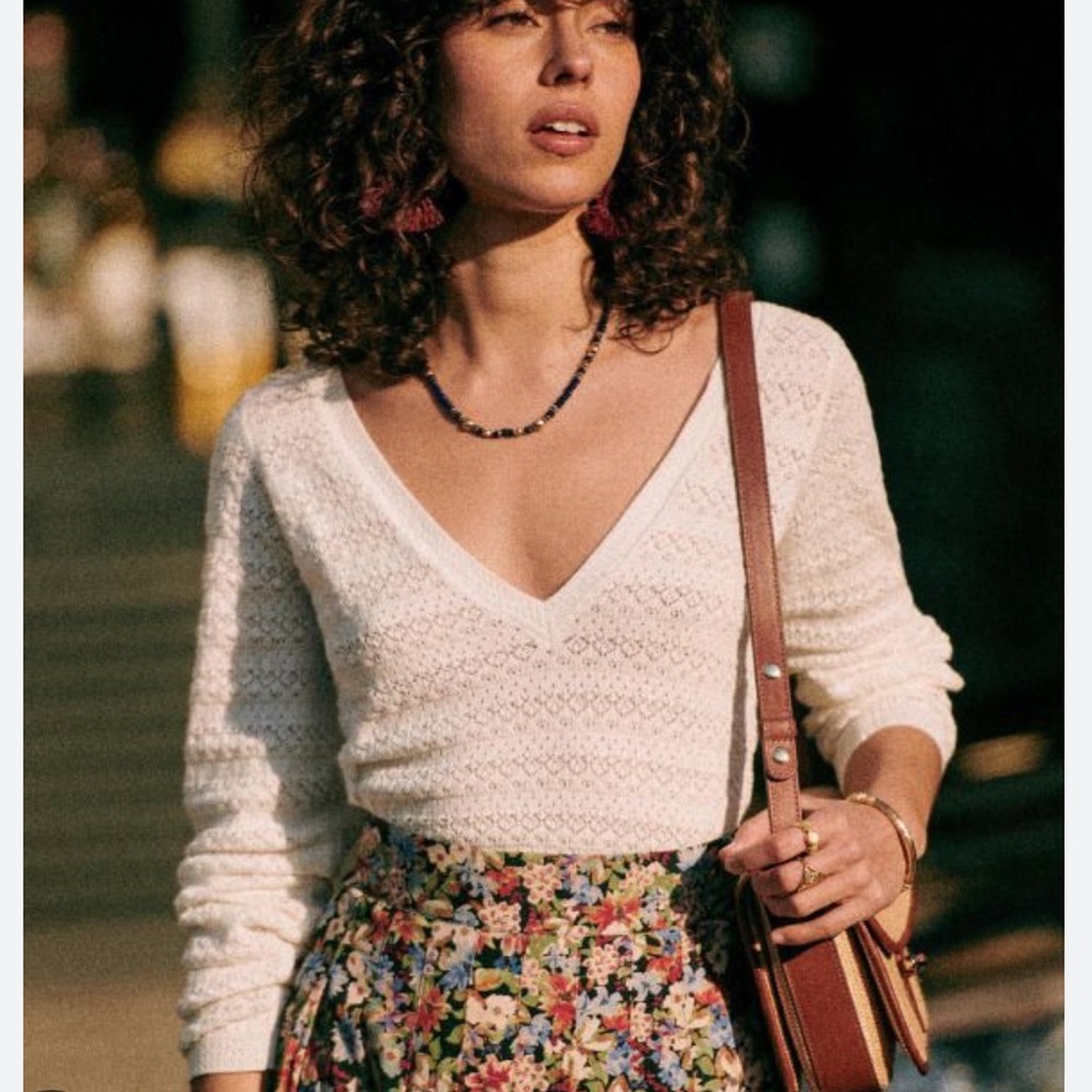 Sézane Gretha cotton sweater
